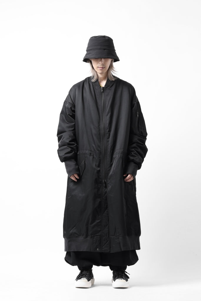 Y-3 Yohji Yamamoto LONG BOMBER PARKA COAT