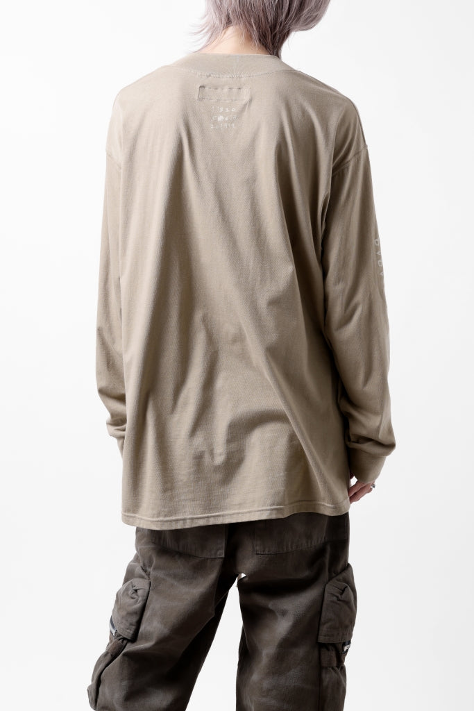 A.F ARTEFACT THICK-COLLAR BASIC L/S T-SHIRT / TYPE B PRINT 