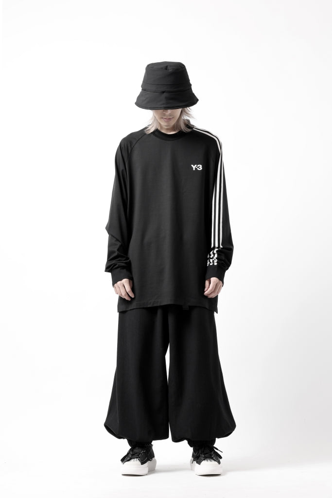 Y-3 Yohji Yamamoto THREE STRIPES LONG SLEEVE TOP