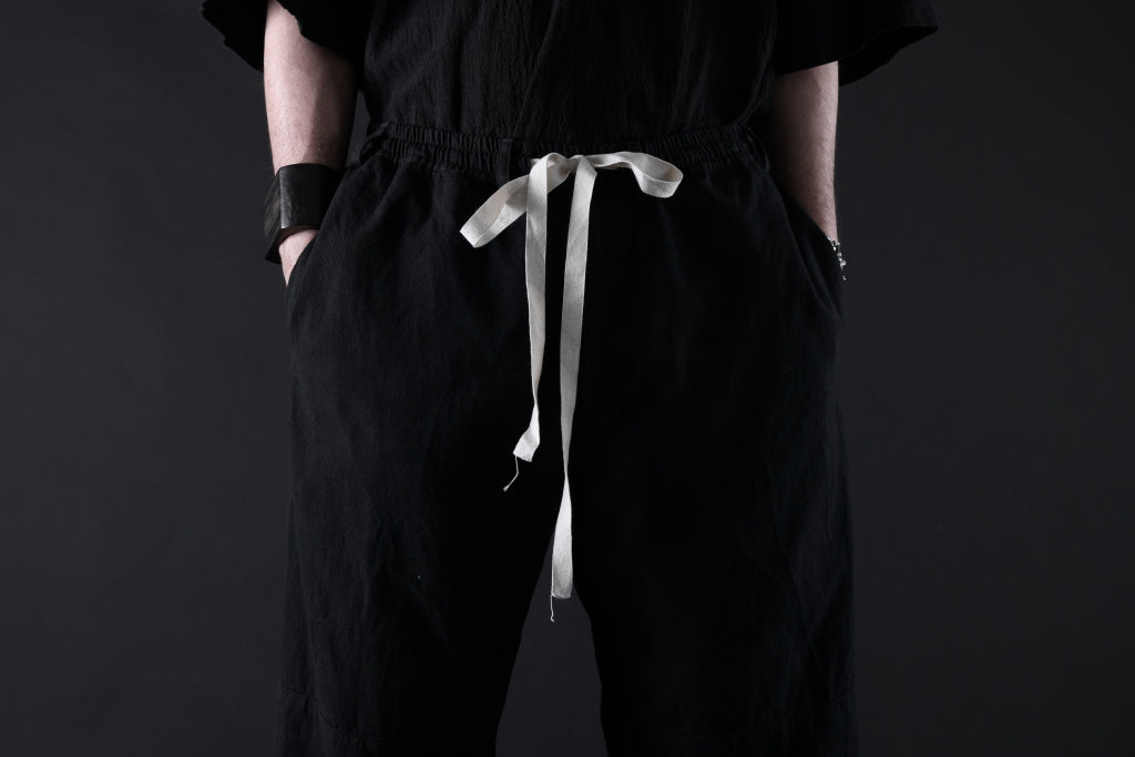 _vital easy straight trousers / cotton linen loose ox