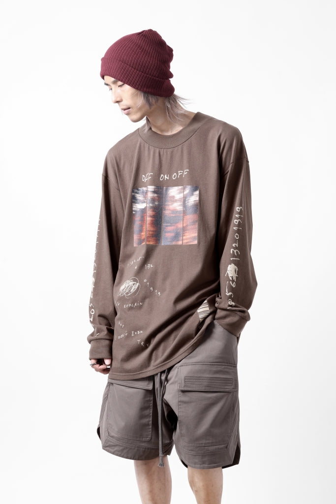 A.F ARTEFACT THICK-COLLAR BASIC L/S T-SHIRT / TYPE A PRINT 