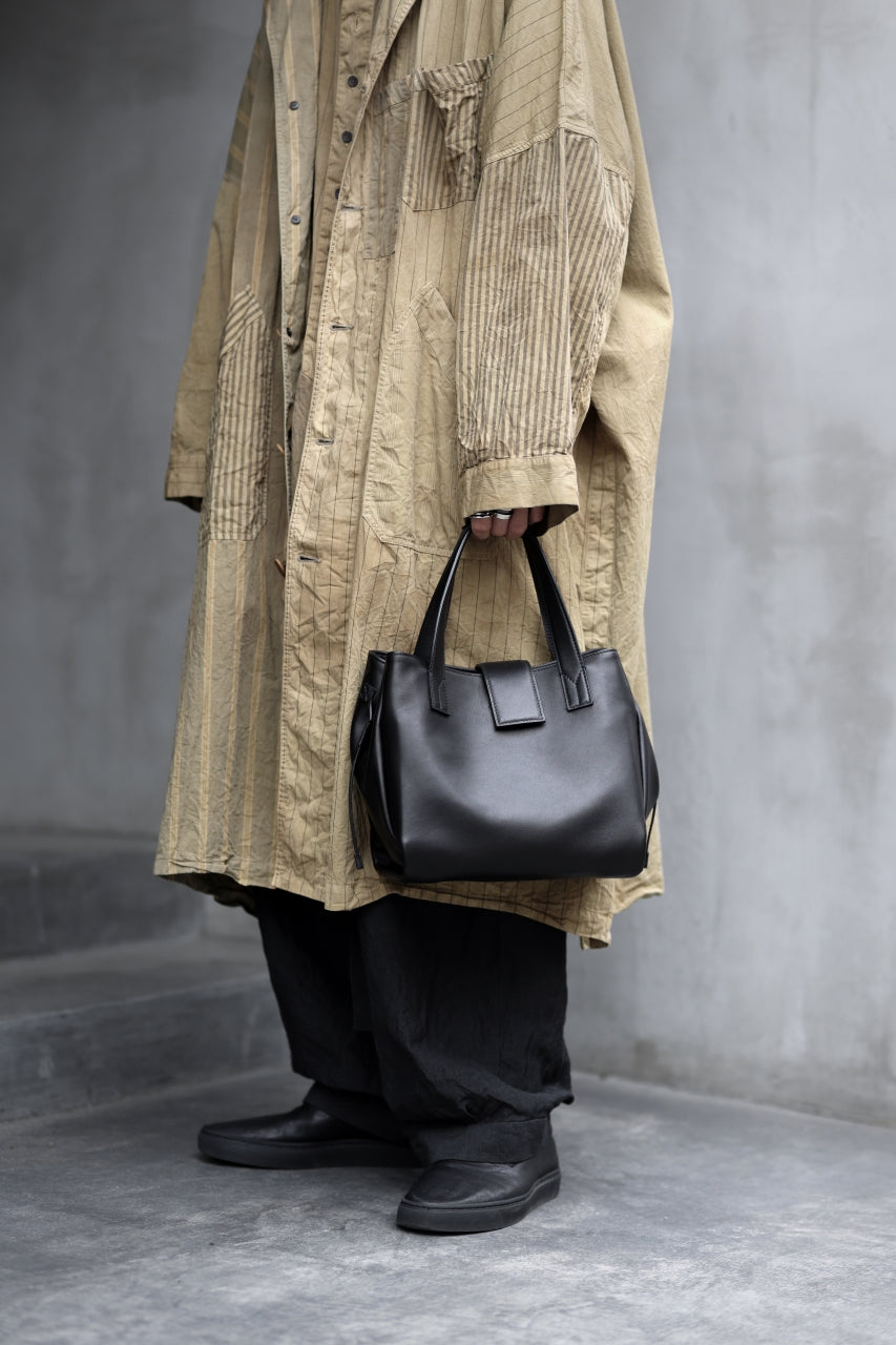 discord Yohji Yamamoto Gusset Diaphragm Tote Bag (M) / Smooth Cow Leather