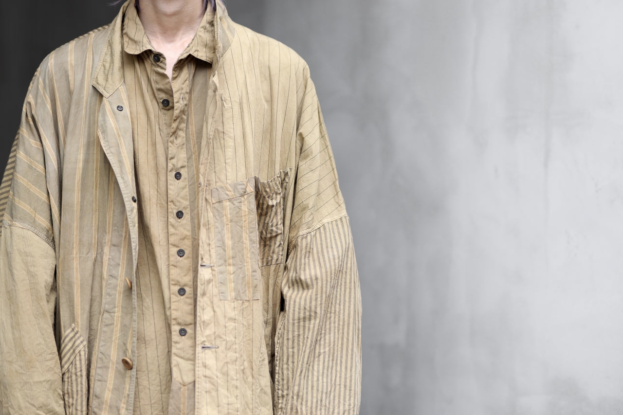 KLASICA WIDE CUT VINTAGE WORK COAT / GARMENT NATURAL DYED