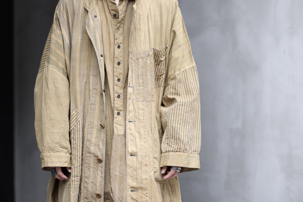 KLASICA WIDE CUT VINTAGE WORK COAT / GARMENT NATURAL DYED