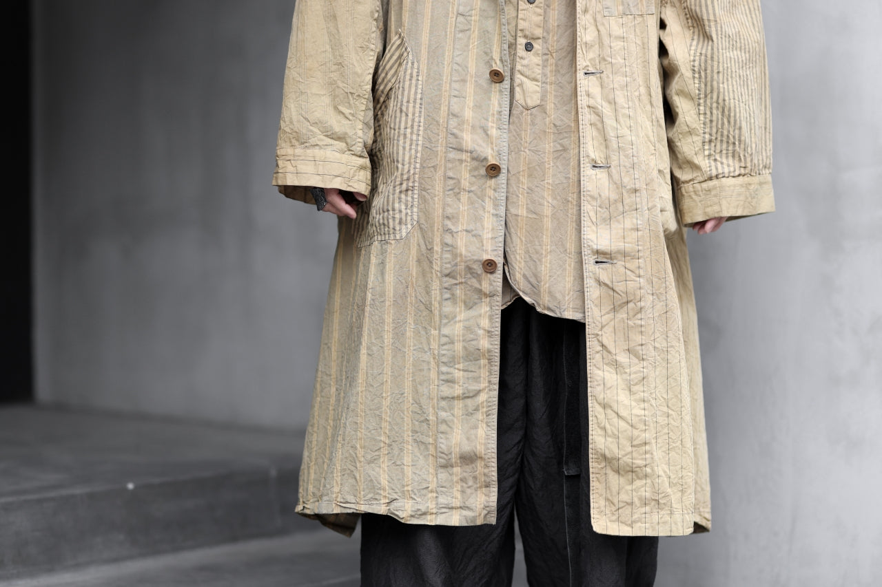 KLASICA WIDE CUT VINTAGE WORK COAT / GARMENT NATURAL DYED