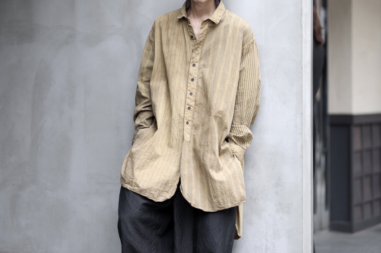 KLASICA WIDE CUT VINTAGE WORK COAT / GARMENT NATURAL DYED