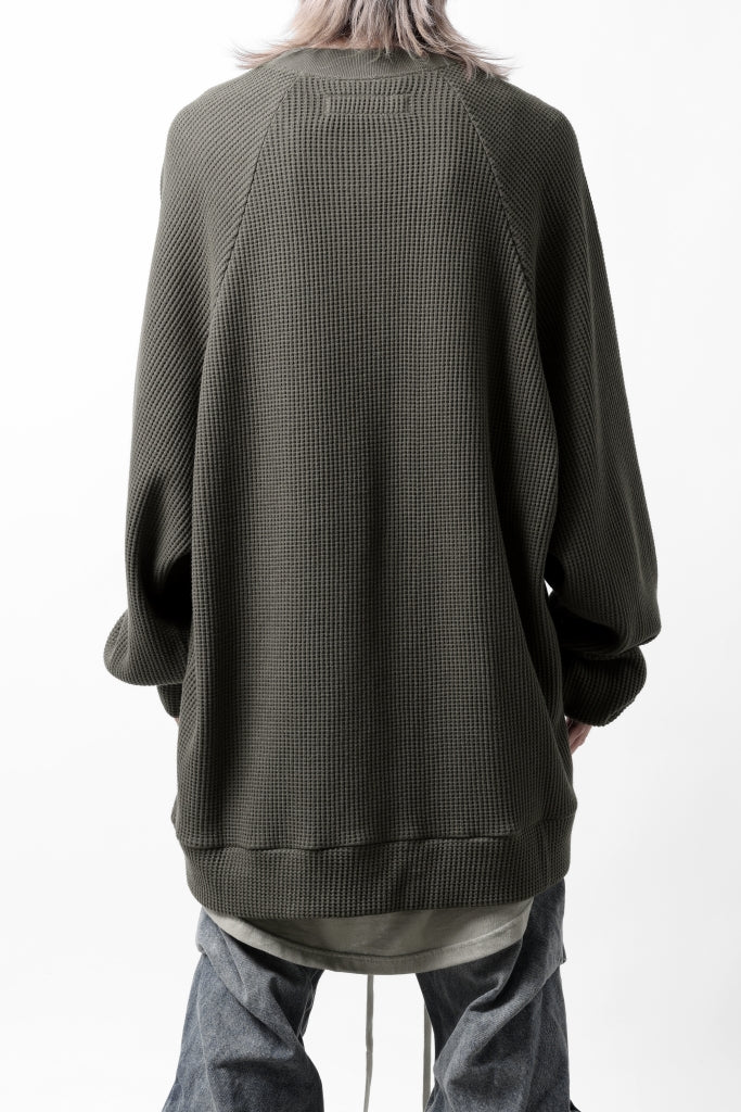 A.F ARTEFACT OVER SIZED DOLMAN LONG PULL OVER / WAFFLE COTTON JERSEY