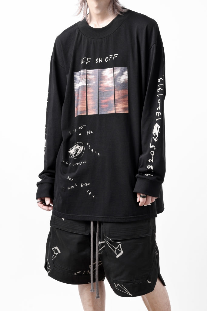 A.F ARTEFACT THICK-COLLAR BASIC L/S T-SHIRT / TYPE A PRINT