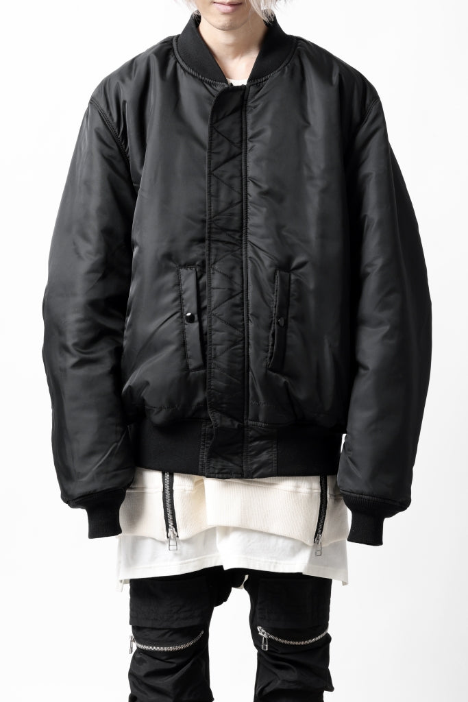 mastermind WORLD x ALPHA INDUSTRIES RIVERSIBLE MA-1 JACKET - CRAZY PANELED