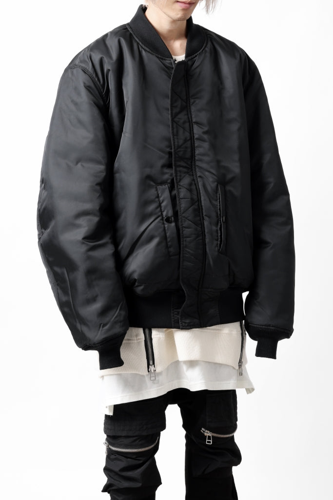 mastermind WORLD x ALPHA INDUSTRIES RIVERSIBLE MA-1 JACKET - CRAZY PANELED