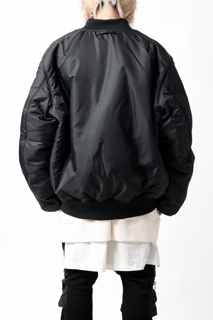 mastermind WORLD x ALPHA INDUSTRIES RIVERSIBLE MA-1 JACKET - CRAZY PANELED