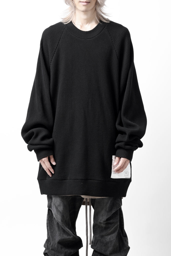 A.F ARTEFACT OVER SIZED DOLMAN LONG PULL OVER / WAFFLE COTTON JERSEY