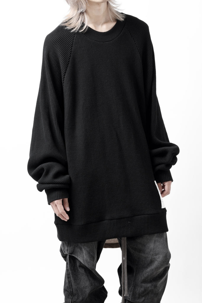 A.F ARTEFACT OVER SIZED DOLMAN LONG PULL OVER / WAFFLE COTTON JERSEY
