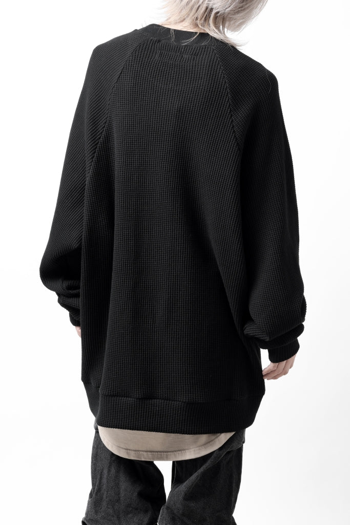 A.F ARTEFACT OVER SIZED DOLMAN LONG PULL OVER / WAFFLE COTTON JERSEY