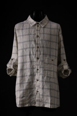 Aleksandr Manamis Strap Back Check Shirt