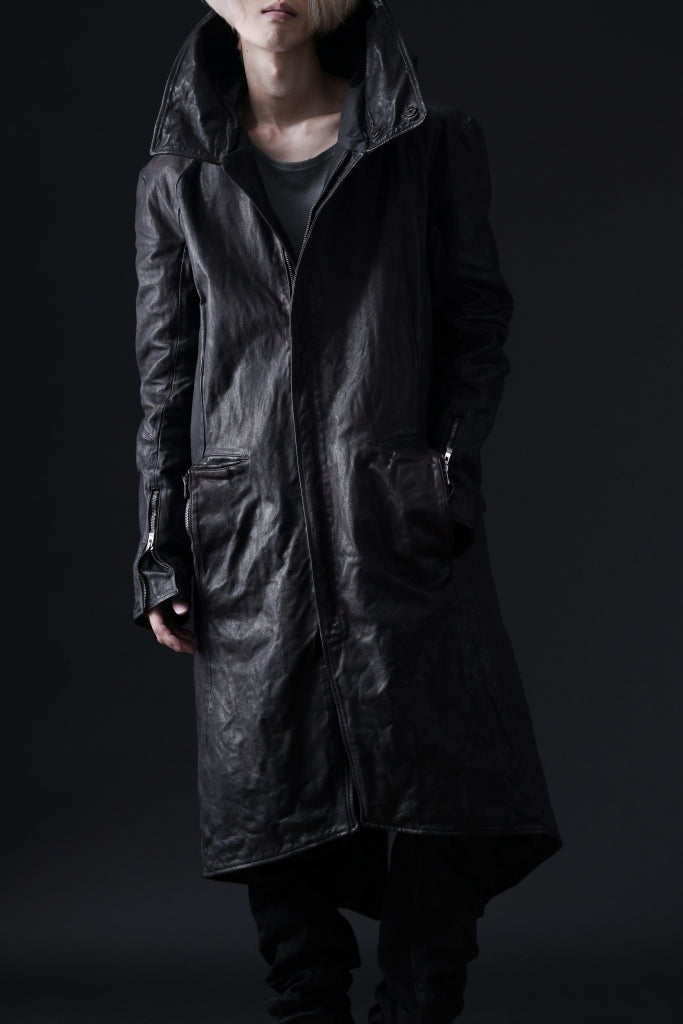 incarnation BUFFALO LEATHER MODS COAT / OBJECT DYED