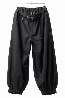 Y-3 Yohji Yamamoto WOOL FLANNEL WIDE CARGO PANTS