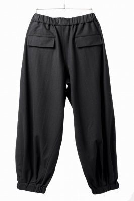 Y-3 Yohji Yamamoto WOOL FLANNEL WIDE CARGO PANTS