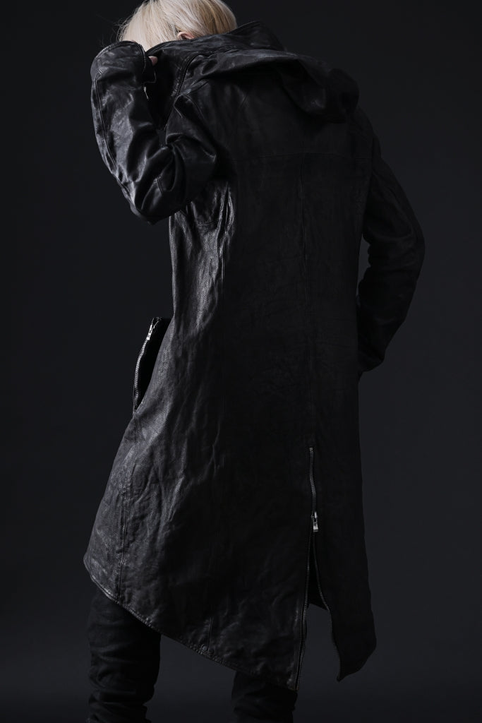 incarnation BUFFALO LEATHER MODS COAT / OBJECT DYED