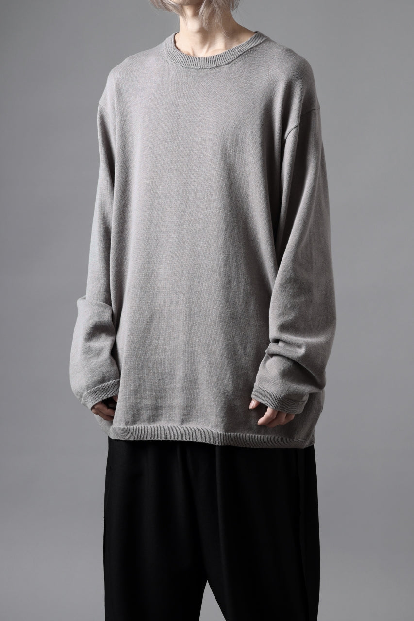 Y's for men SUMMER KNIT PULLOVER / 12G PLAIN STITCH