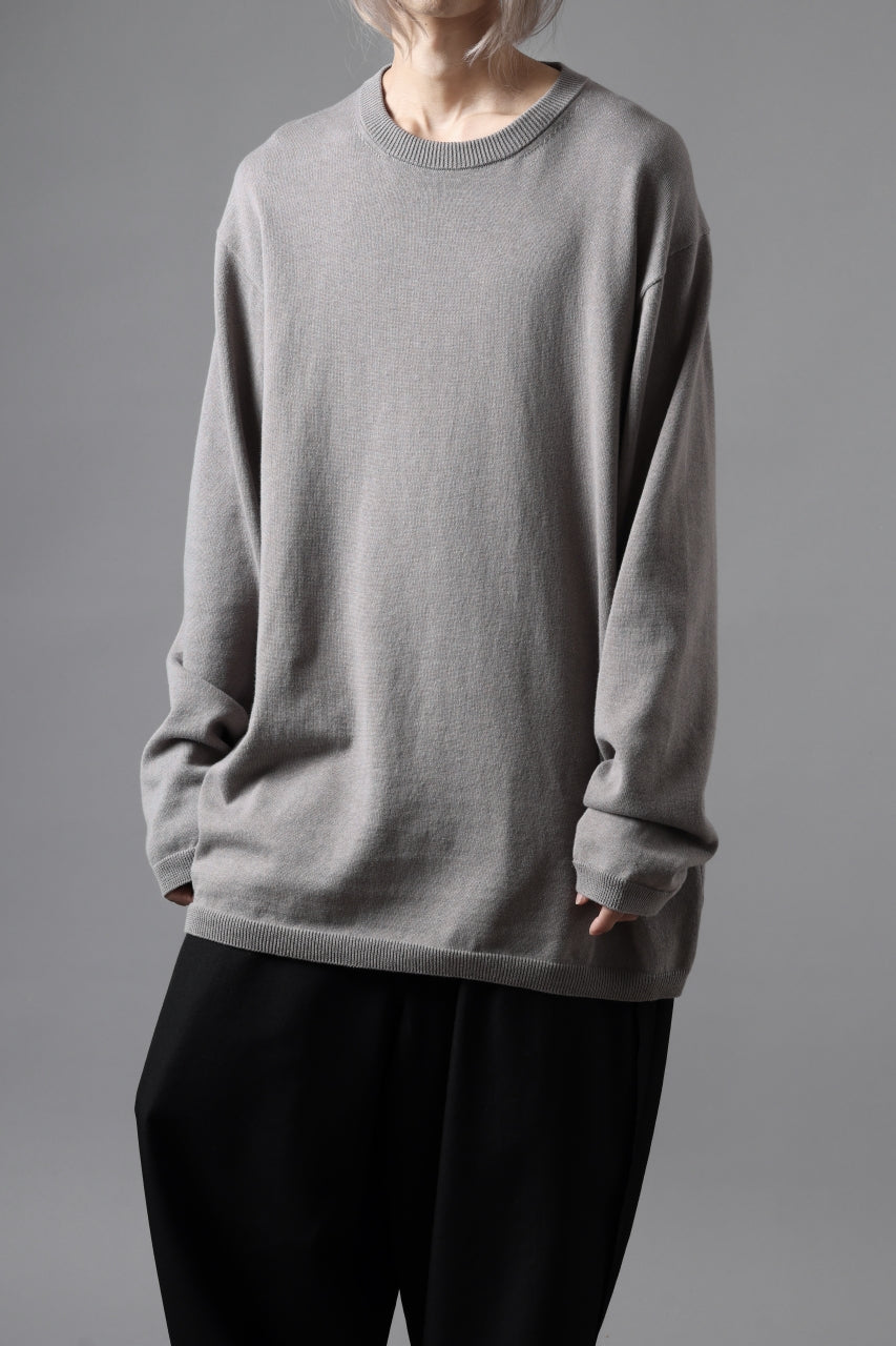 Y's for men SUMMER KNIT PULLOVER / 12G PLAIN STITCH