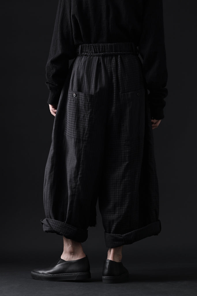 Aleksandr Manamis Wide Pant with Rope Code / CHECK & STRIPE