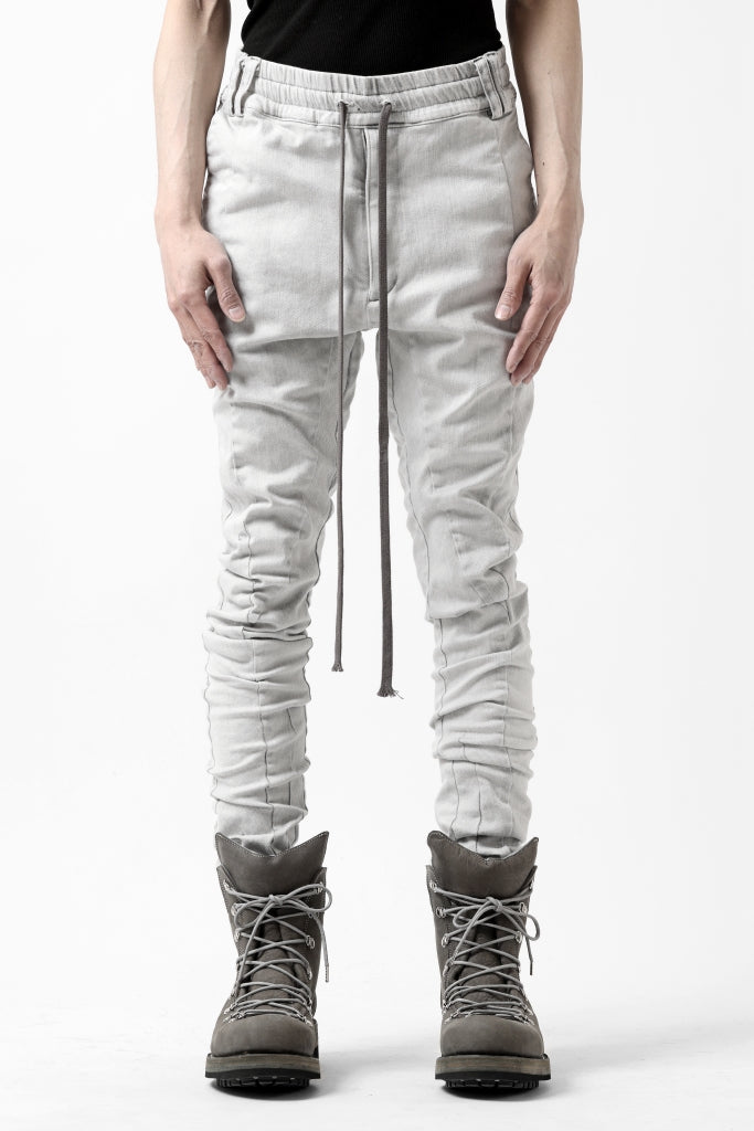 A.F ARTEFACT -thin-3D- DUST DYED DENIM ANATOMICAL PANTS