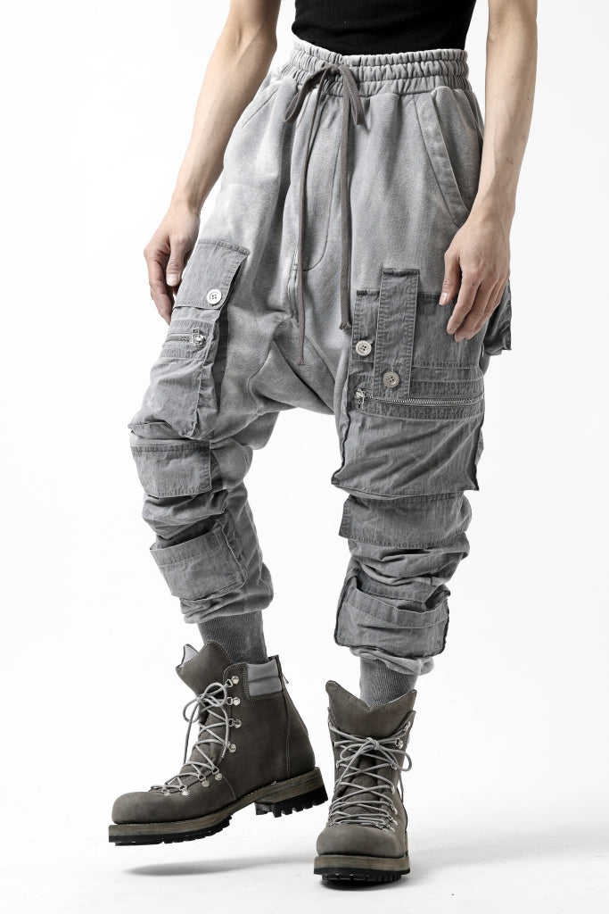 A.F ARTEFACT -SOLDIER- DUST DYED SARROUEL CARGO PANTS