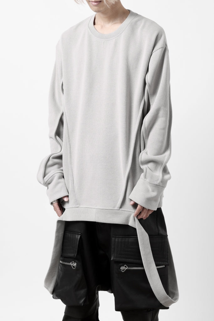 A.F ARTEFACT IRREGULAR HEM PULLOVER / COPE KNIT JERSEY