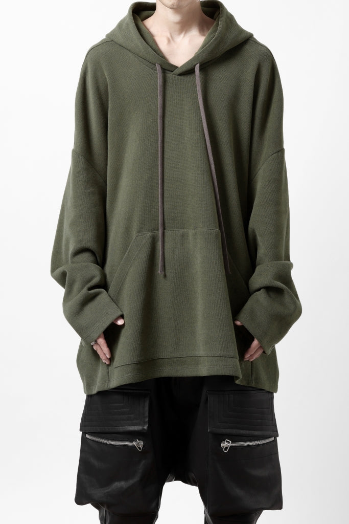 A.F ARTEFACT DOLMAN HOODIE PULLOVER / COPE KNIT JERSEY