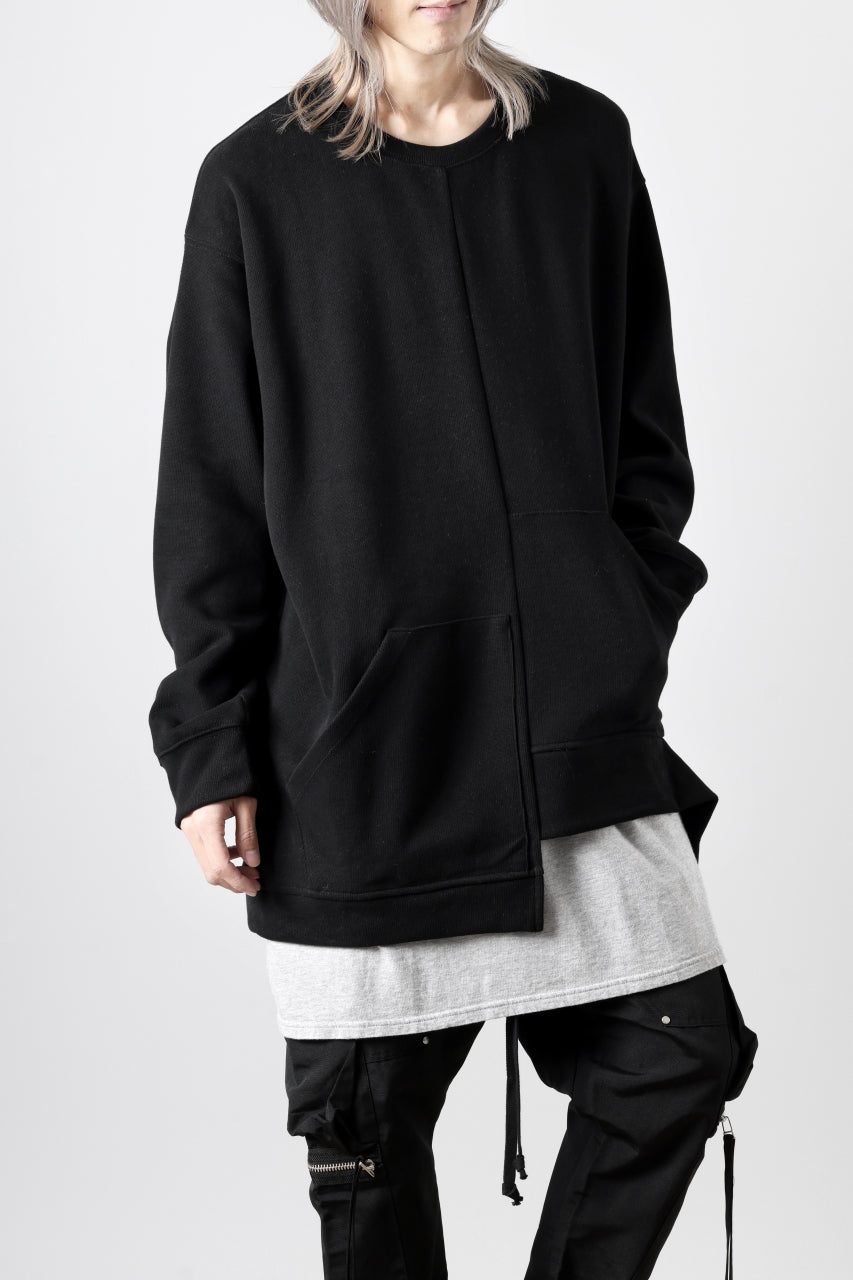 A.F ARTEFACT ASYMMETRY LOOP HEM TOP / COPE KNIT JERSEY