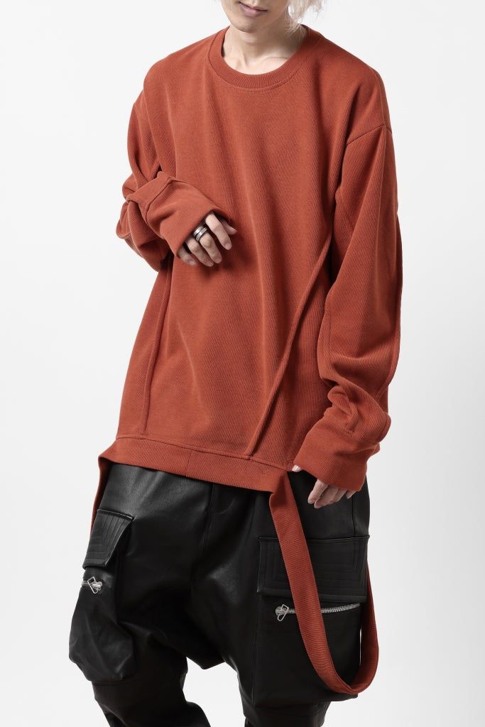 A.F ARTEFACT IRREGULAR HEM PULLOVER / COPE KNIT JERSEY