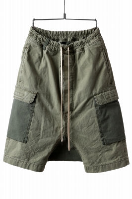 ISAMU KATAYAMA BACKLASH SARROUEL SHORTS / STONE WASHED USA-COTTON