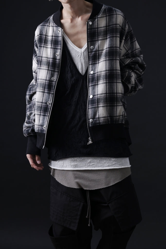 A.F ARTEFACT | CHECK-NEL BLOUSON and LAYERED TOPS.