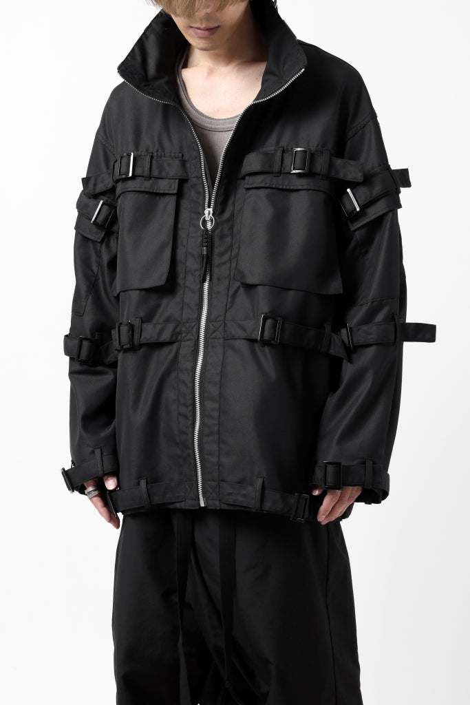 ALMOSTBLACK BONDAGE ZIP PILOT-JACKET 