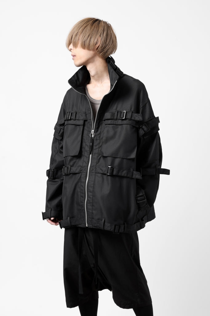 ALMOSTBLACK BONDAGE ZIP PILOT-JACKET 