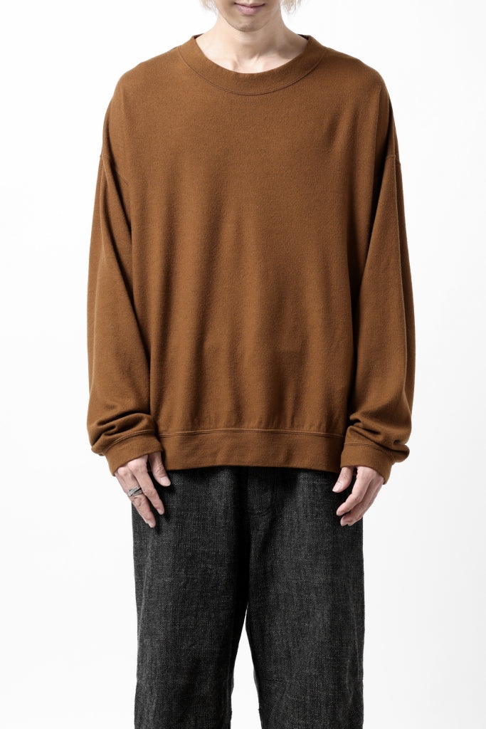 CAPERTICA MN-SWEAT TOP / SUPER 140s WASHABLE WOOL