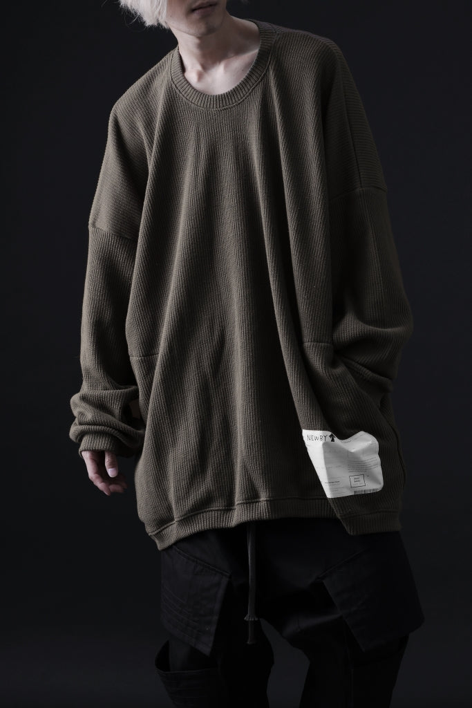 A.F ARTEFACT OVERSIZED KNIT PULLOVER TOP