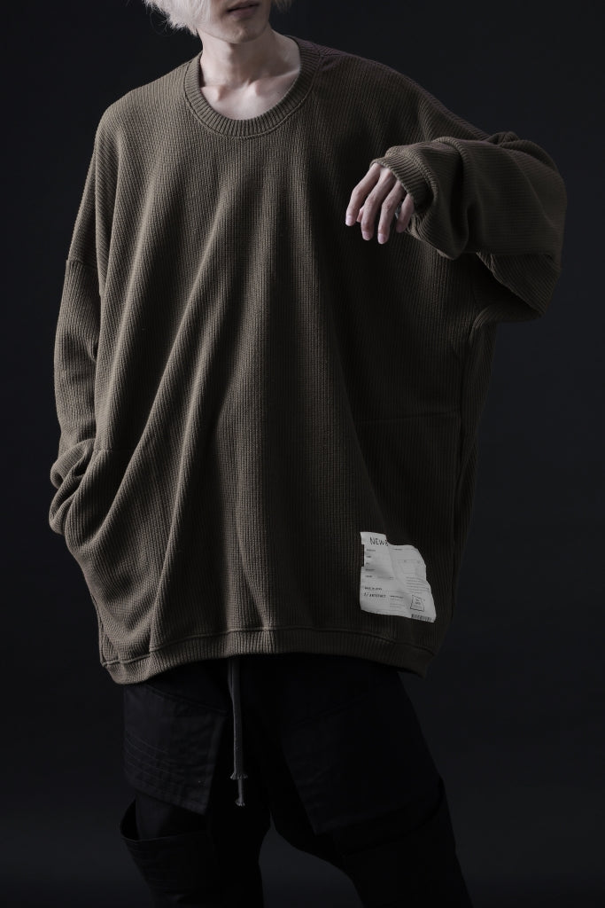 A.F ARTEFACT OVERSIZED KNIT PULLOVER TOP