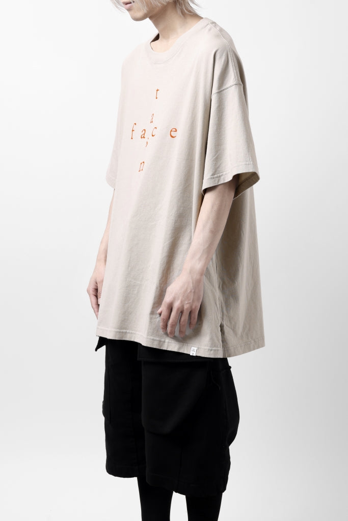 FACETASM CROSS LOGO PRINT BIG TEE 