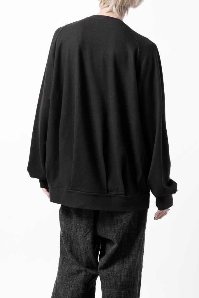 COLINA TUCK SWEAT TOP / SUPER 140s WASHABLE WOOL