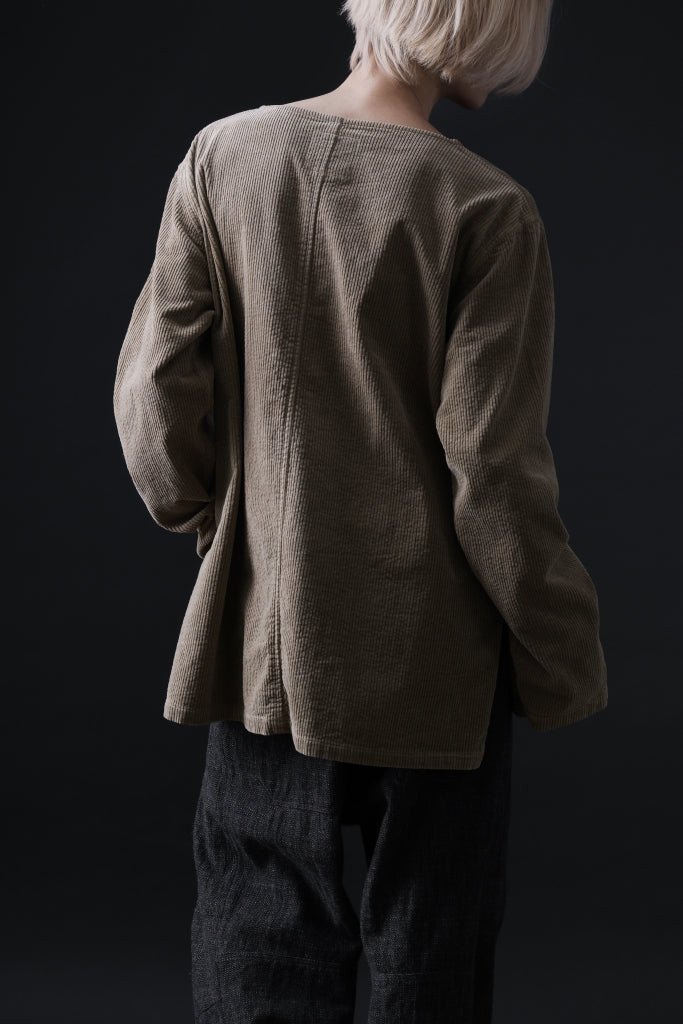 ISAMU KATAYAMA BACKLASH GARENT-DYED PULLOVER / 7W STRETCH CORDUROY