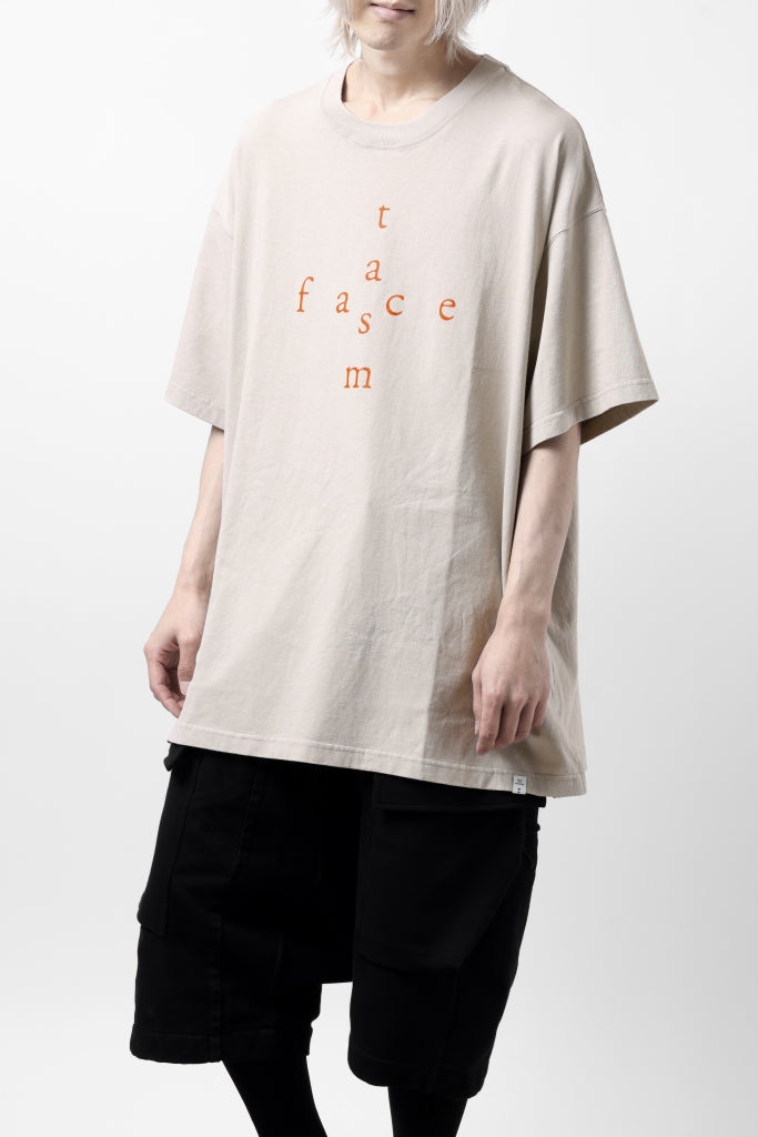 FACETASM CROSS LOGO PRINT BIG TEE 