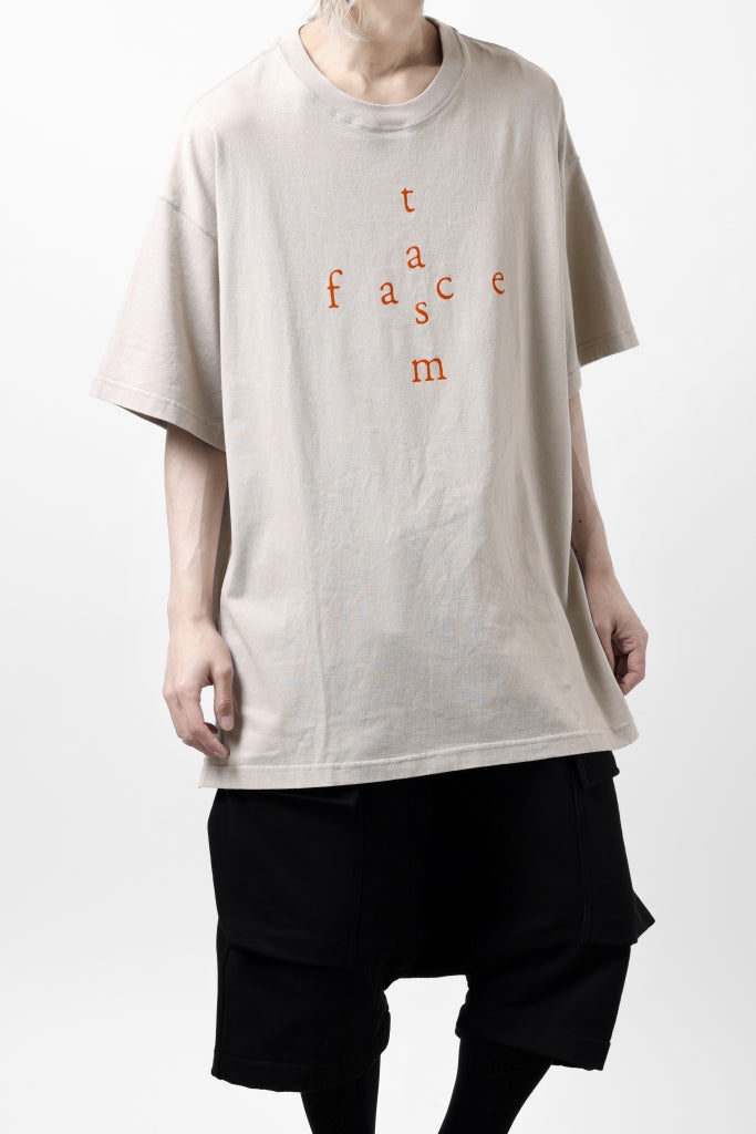 FACETASM CROSS LOGO PRINT BIG TEE 