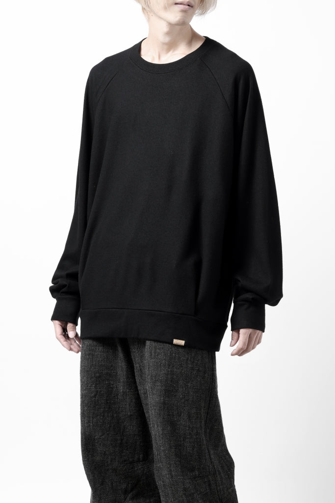 COLINA TUCK SWEAT TOP / SUPER 140s WASHABLE WOOL