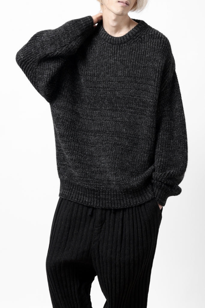 CAPERTICA HEAVY KNIT SWEATER TOP / BABY ALPACA