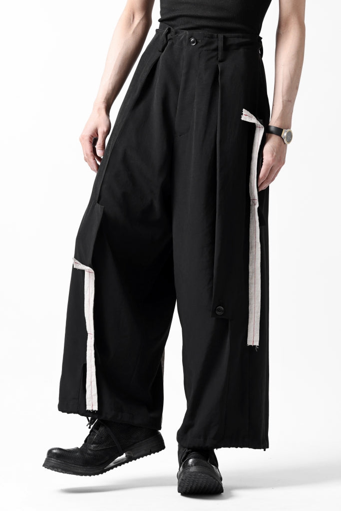 Y's BANG ON! No.125 ANCIENT TRIBE TAPE-STITCH FLUTTER PANTS