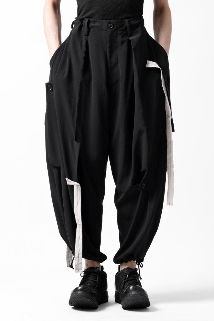 Y's BANG ON! No.125 ANCIENT TRIBE TAPE-STITCH FLUTTER PANTS