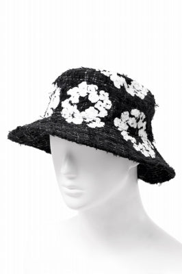 READYMADE x DENIM TEARS COTTON WREATH TWEED BUCKET HAT