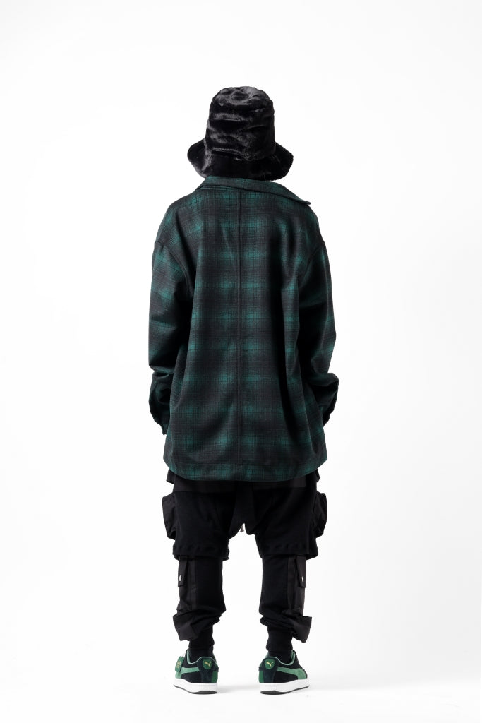 A.F ARTEFACT SNAPPED OVER SHIRT / OMBRE FLANNEL